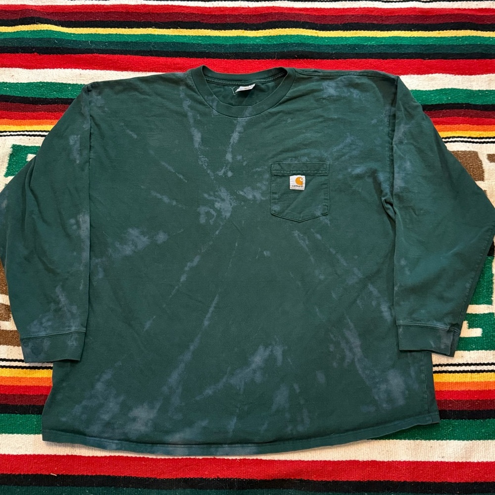 Carhartt Forest Green Tie-Dye Pocket Shirt